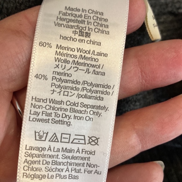 NWT Madewell Merino Wool Half Zip Ribbed Knit Sweater w/Pockets Size S - Picture 13 of 15